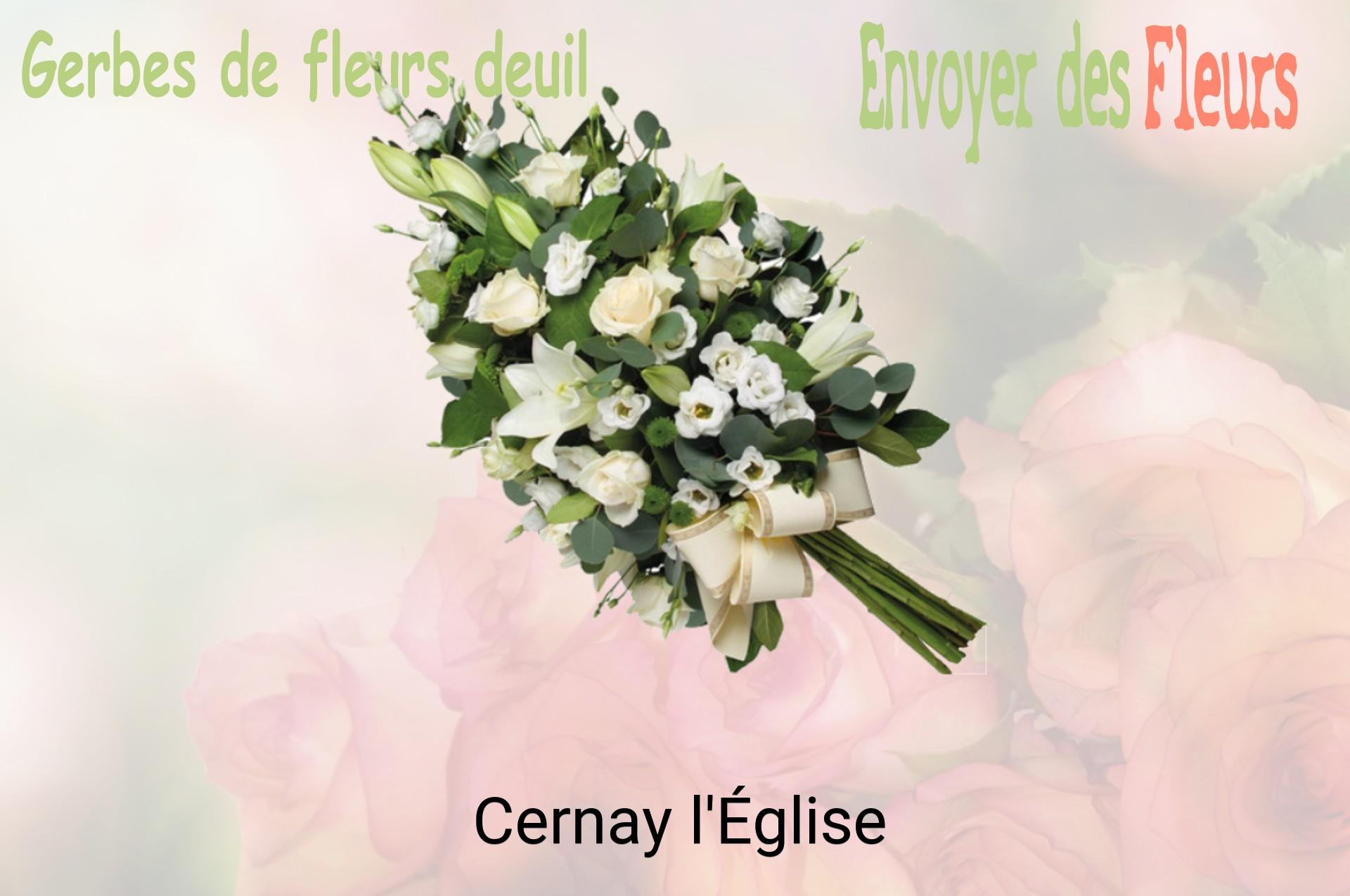 Gerbe de fleurs de deuil livrée à Cernay-l'Église